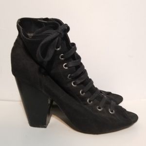 Women's size 11 lace up peep toe heels